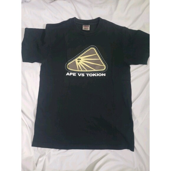 BAPE vs TOKION vintage oneita body T-shirt Black A Bathing Ape Size Medium - Picture 1 of 9